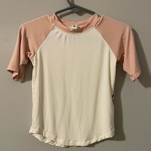 NWOT - Babysprouts Girl’s Jersey Tee in Blush & Cream - Size: 3-6 Months